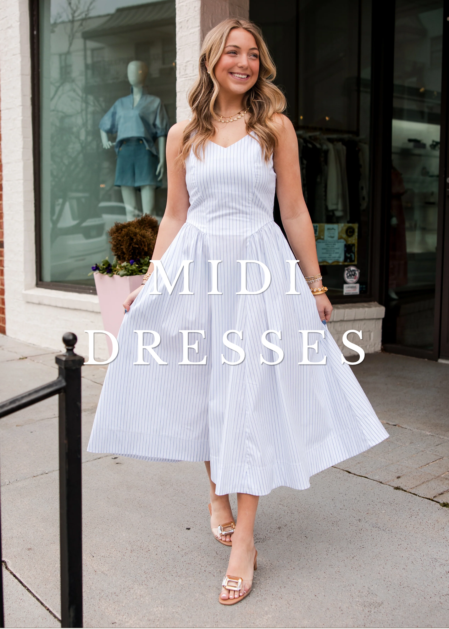boutique dresses midi Pleated Keyhole Midi Dress | Bloom West Boutique