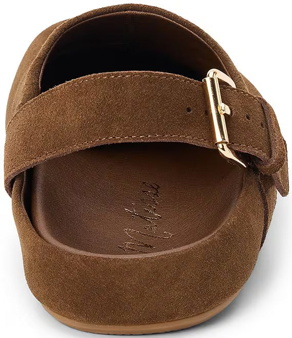 Otto Suede Slingback Clog - Chocolate