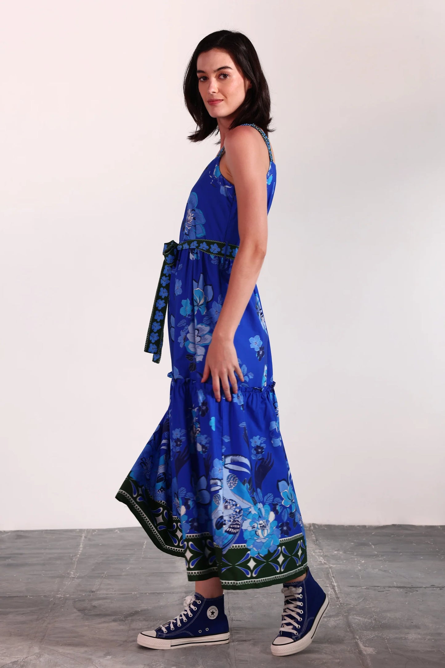 Andi Maxi Dress - Sapphire Florals