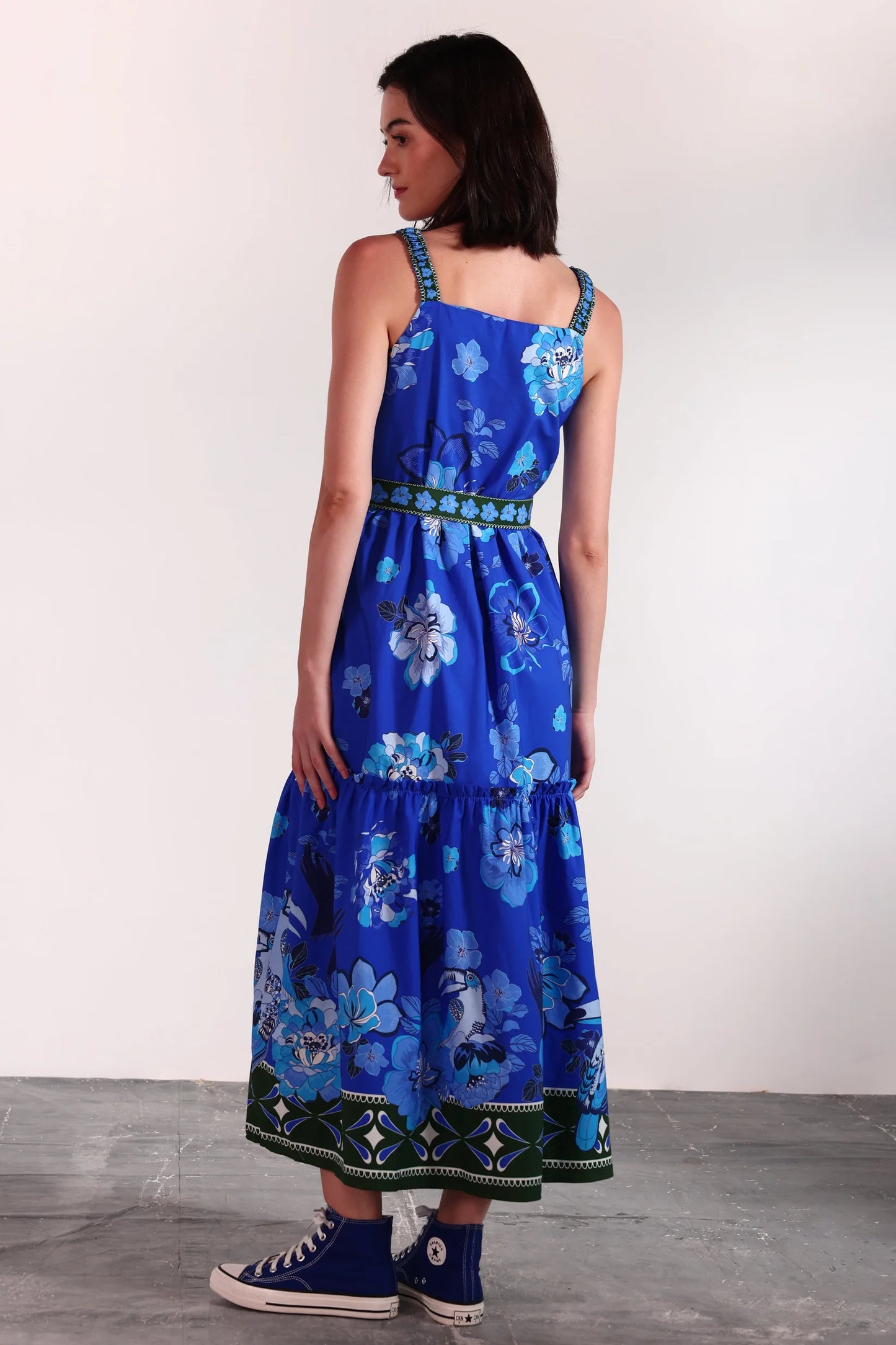 Andi Maxi Dress - Sapphire Florals