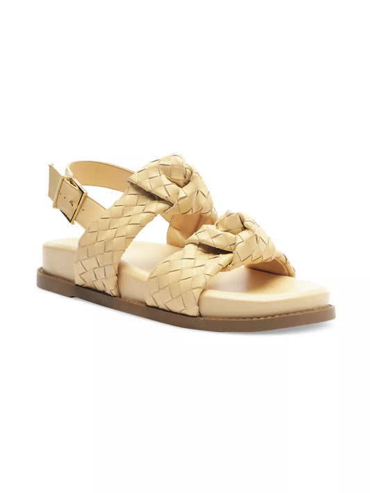 Schutz Kareena Knot Sporty Sandal - Natural Nibs