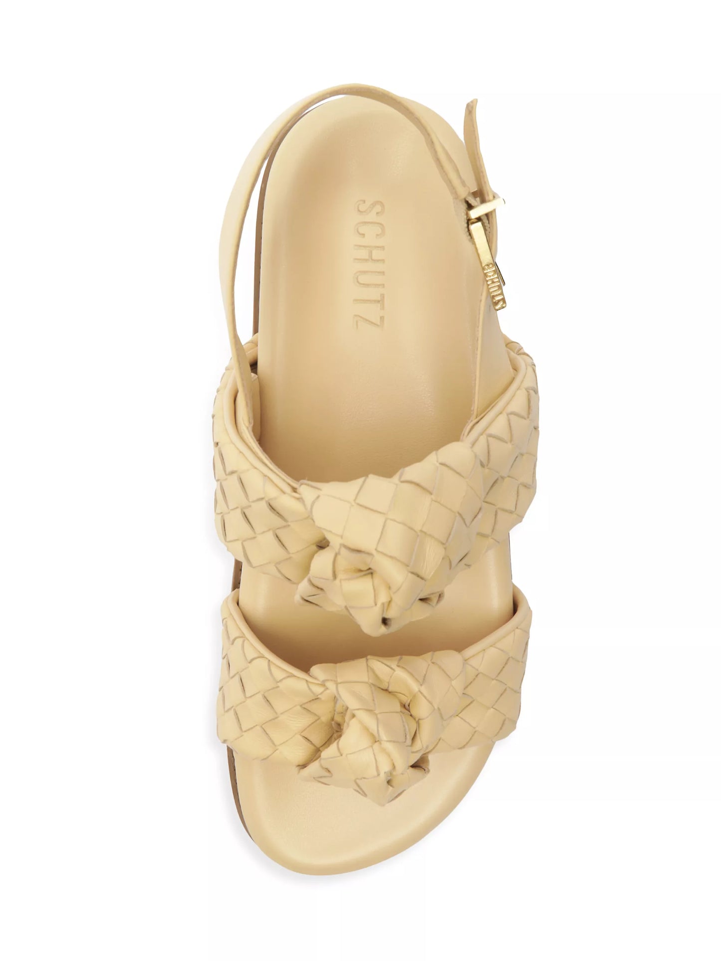 Schutz Kareena Knot Sporty Sandal - Natural Nibs