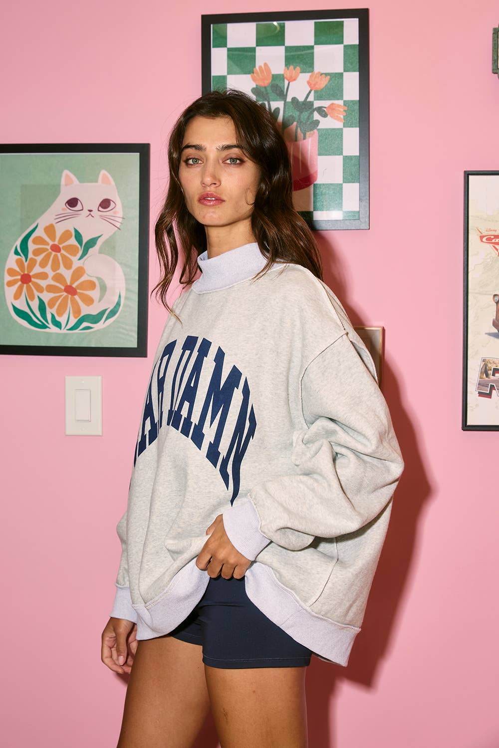 Auburn Reversible Sweatshirt - Heather Grey
