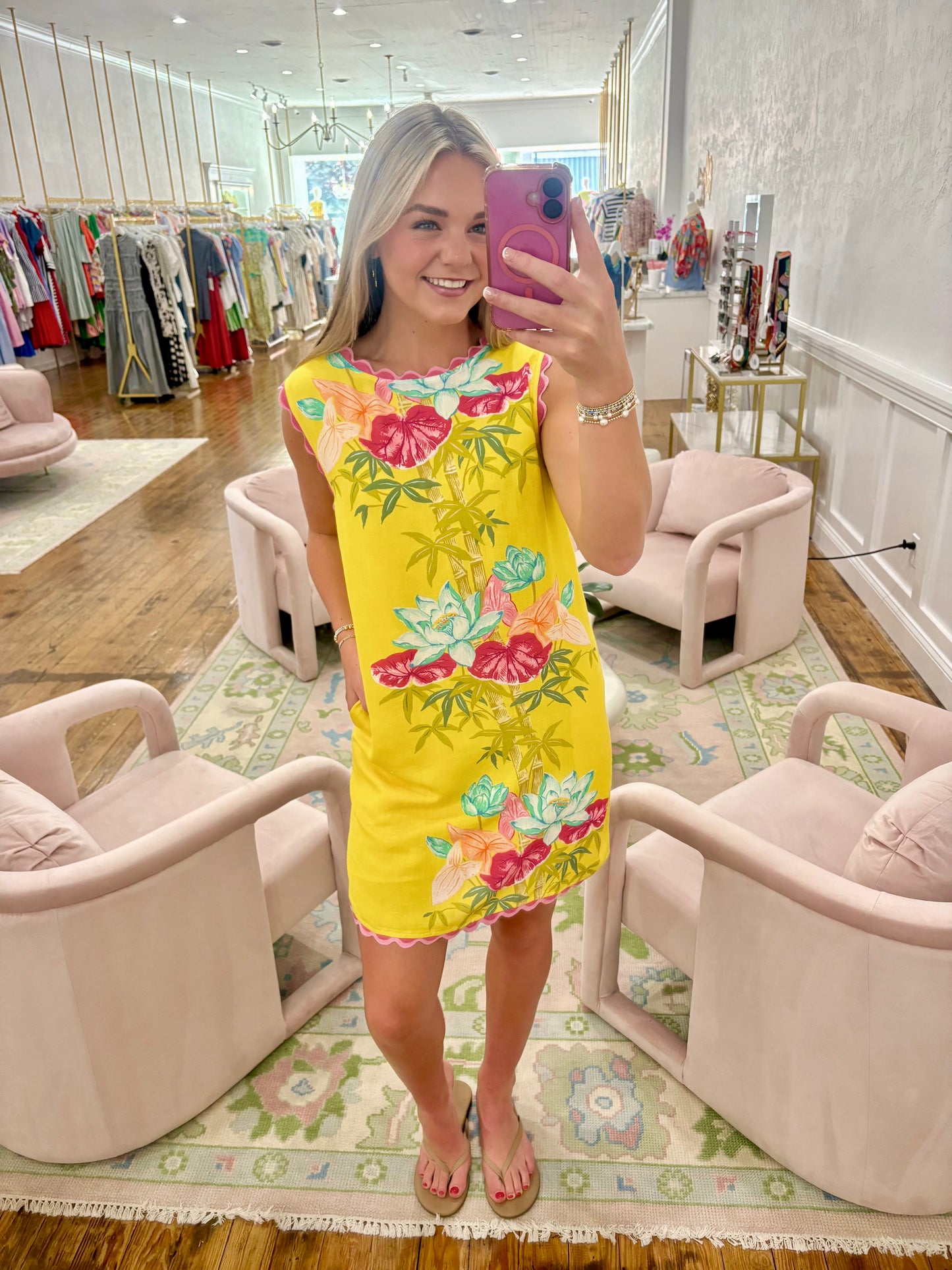 Ellie Dress - Tropical Bamboo