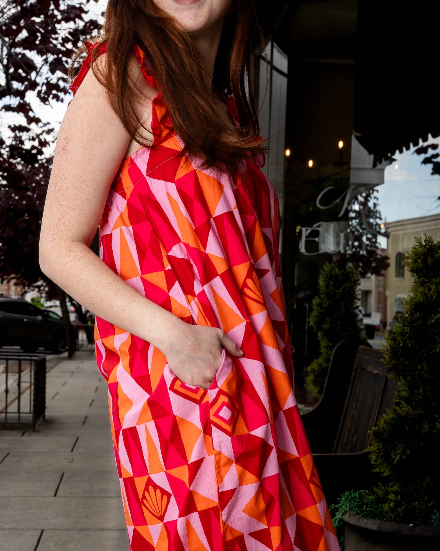 Printfresh Serenity Dress - Underwater Mosaic - Pink Crush
