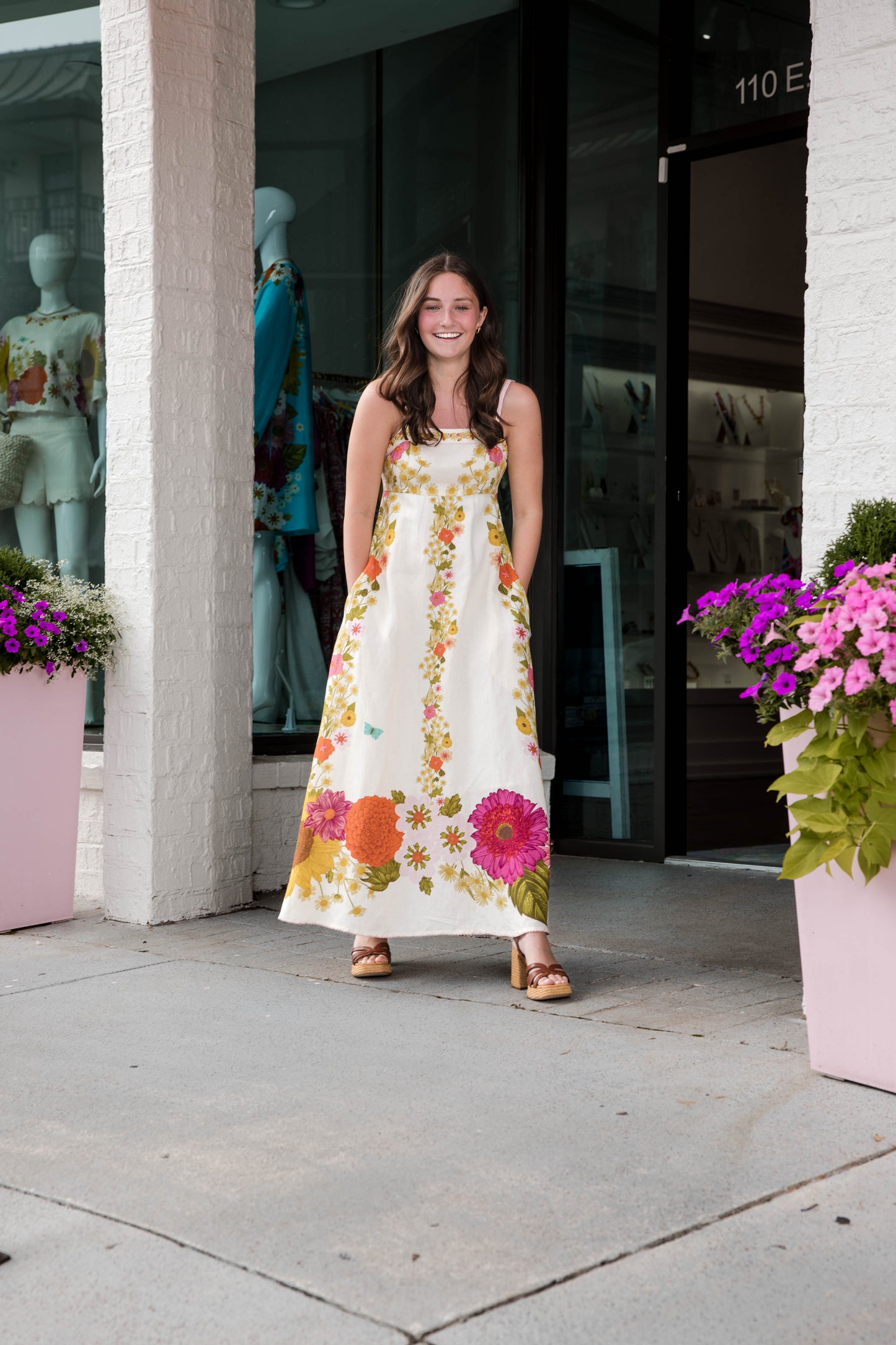 Annalisa Dress - Wildflower Ivory