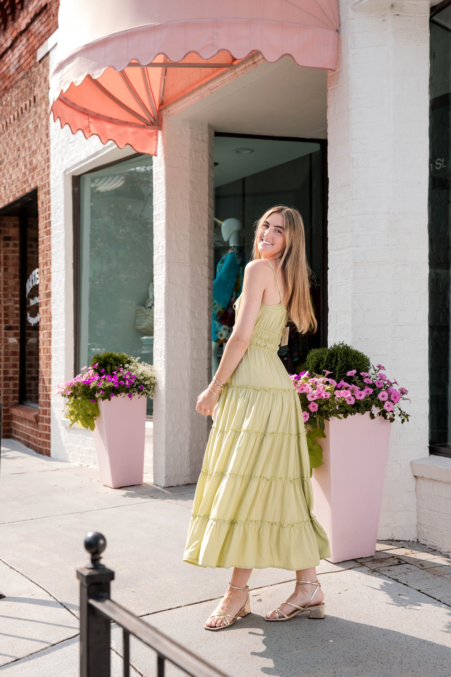 Alexia Midi Dress - Pistachio