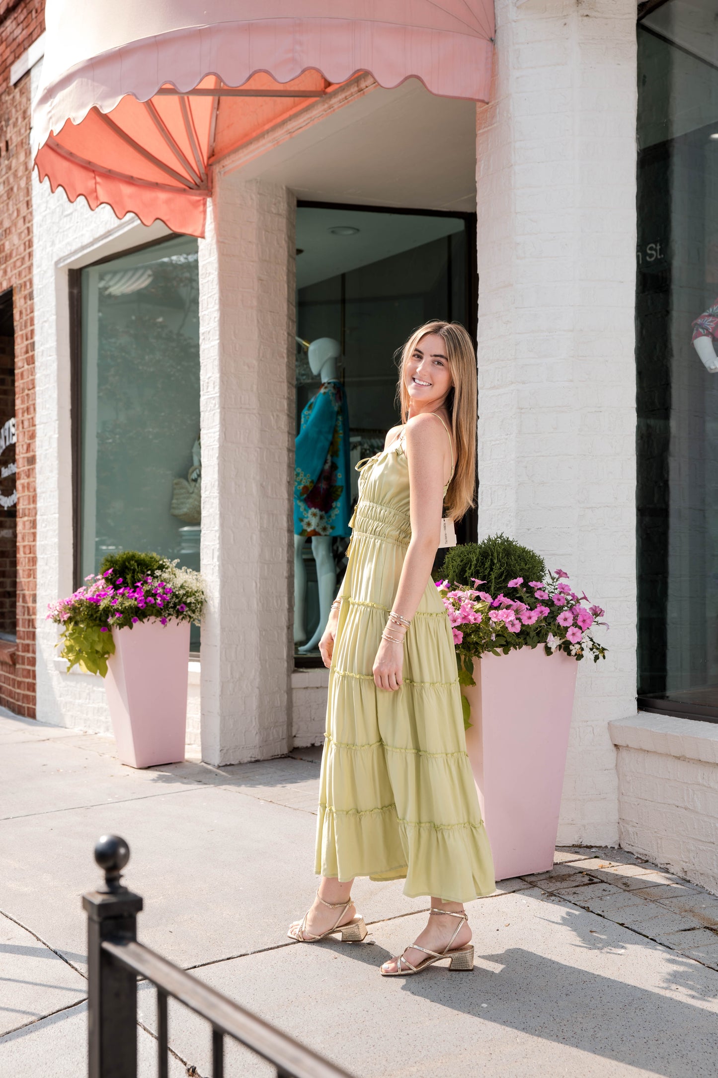 Alexia Midi Dress - Pistachio