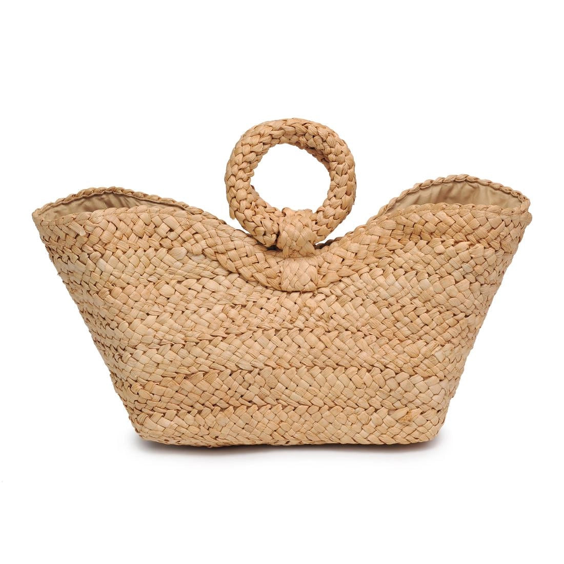 Edith Ring Handle Tote - Natural