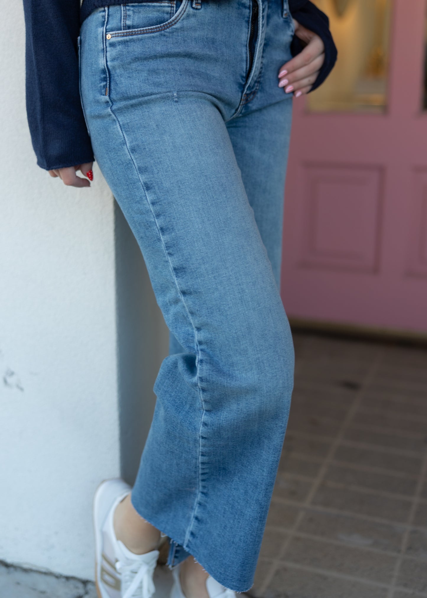 Kelsey High Rise Ankle Flare Jean - Sentiment
