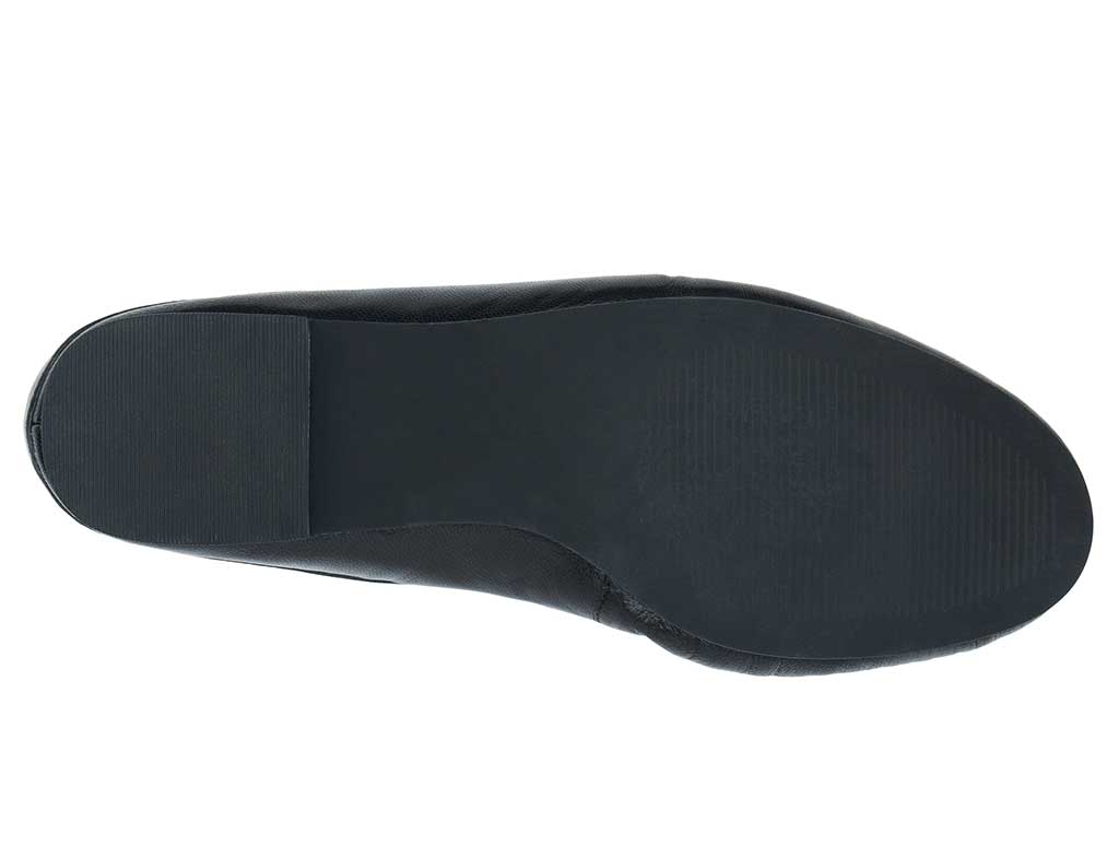 Porta Leather Penny Loafer Mules - Black