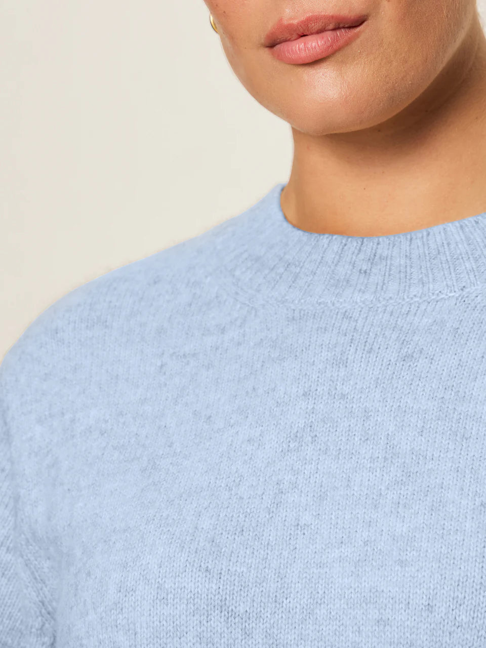 Perfect Sweater Tee Shirt - Blue Powder
