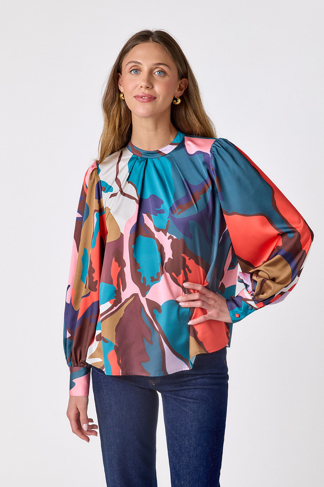 Estelle Blouse - Leaf Study