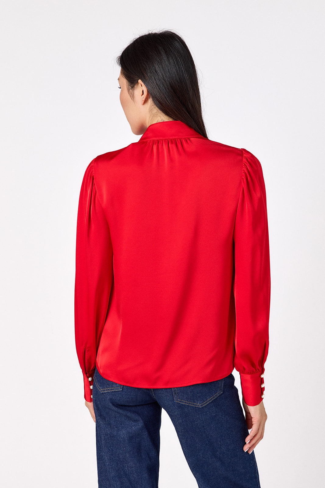 Leland Blouse - Ruby Red