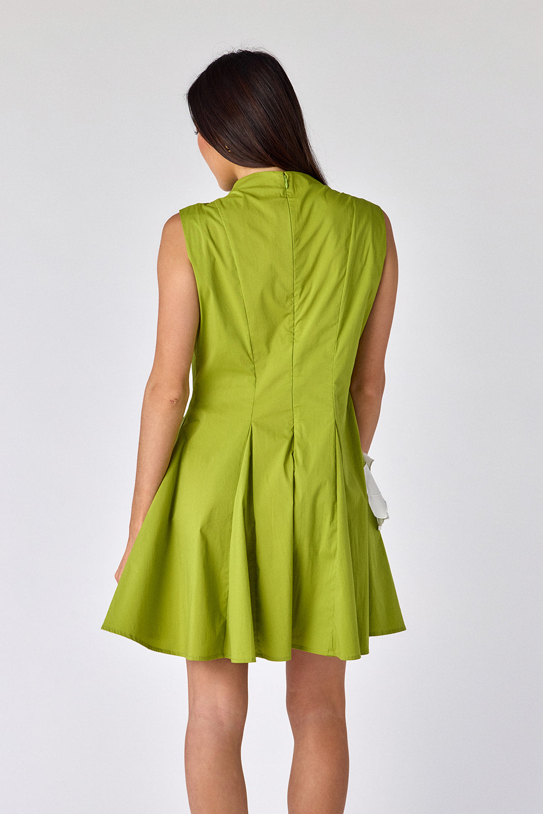 Crosby Declan Dress - Grasshopper