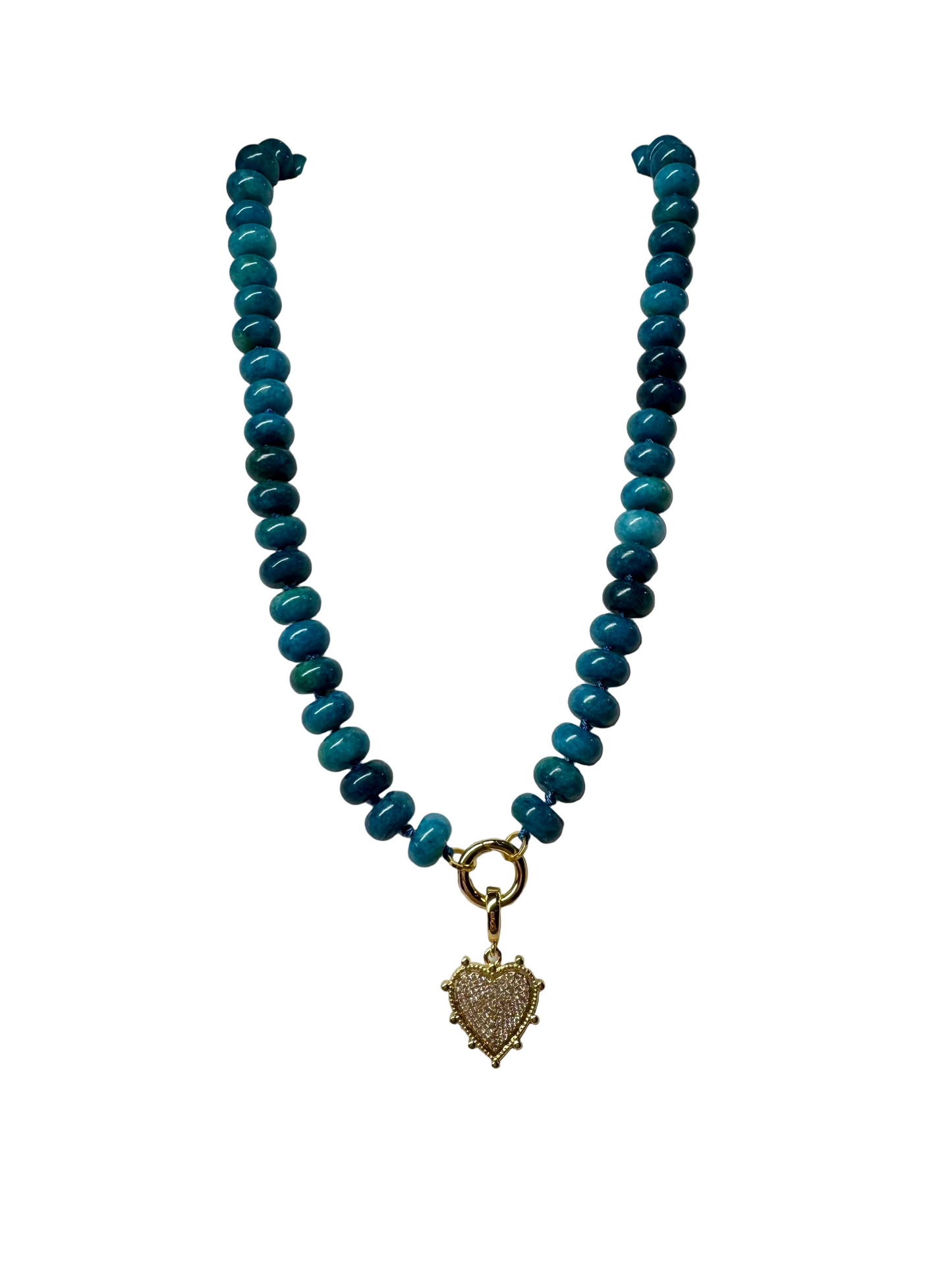 Aurora Diamond Heart Necklace