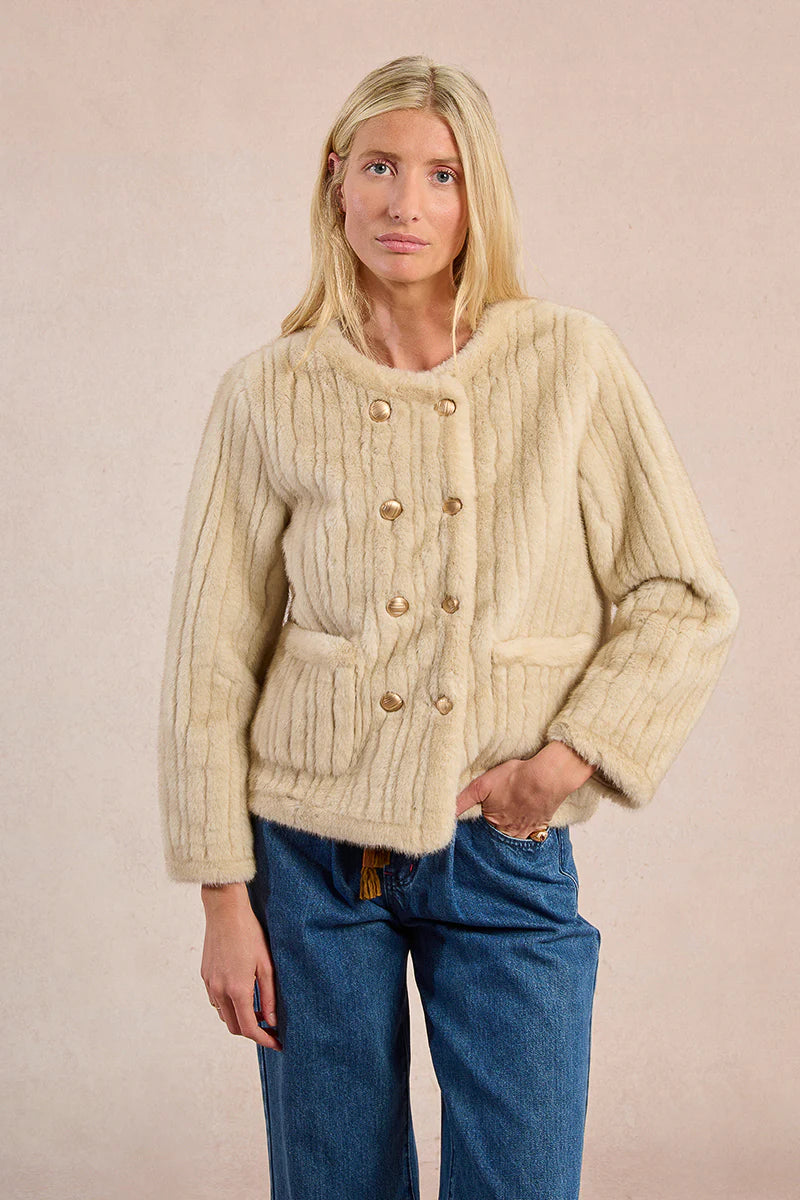 Fur Jacket - Beige