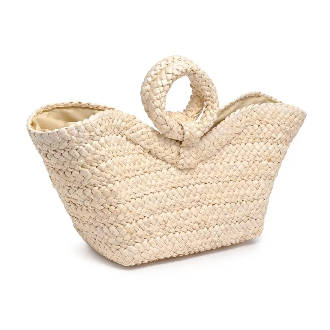 Edith Ring Handle Tote - Ivory