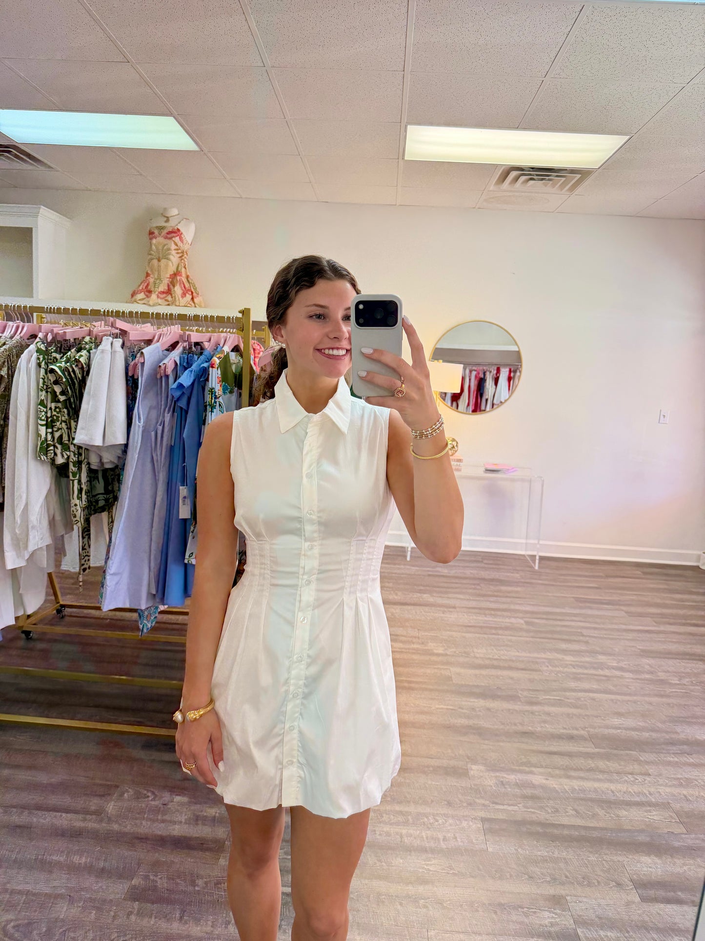 Summer Bubble Dress - White