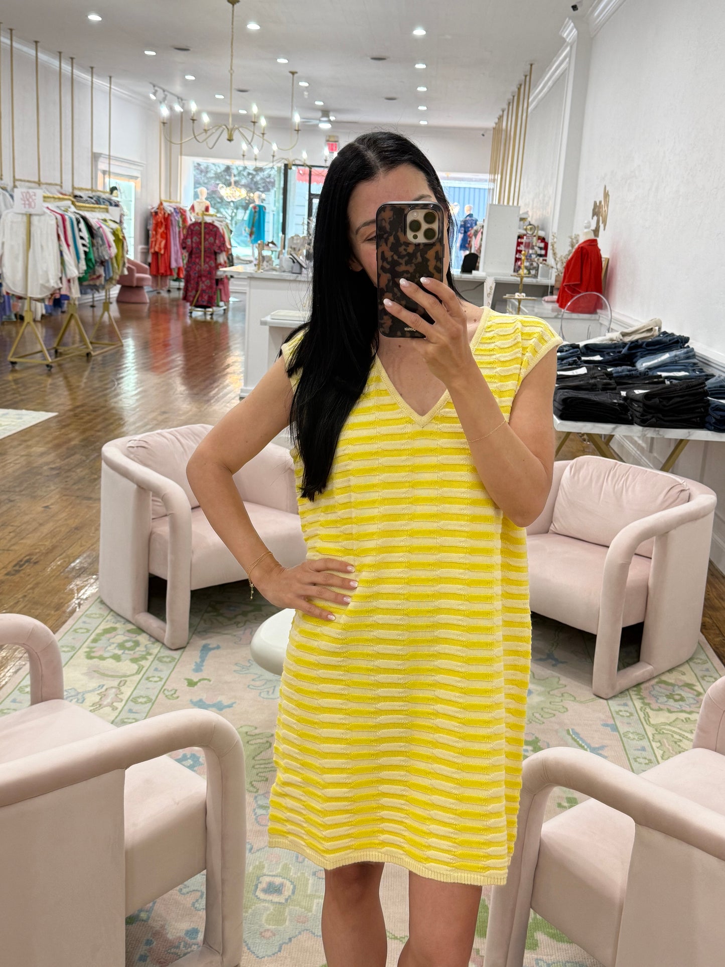 Madelyn Dress - Bright Yellow
