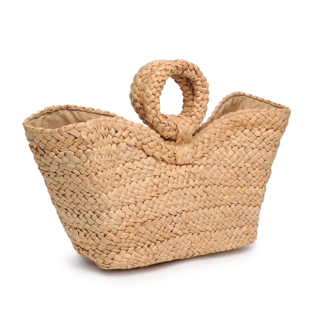 Edith Ring Handle Tote - Natural