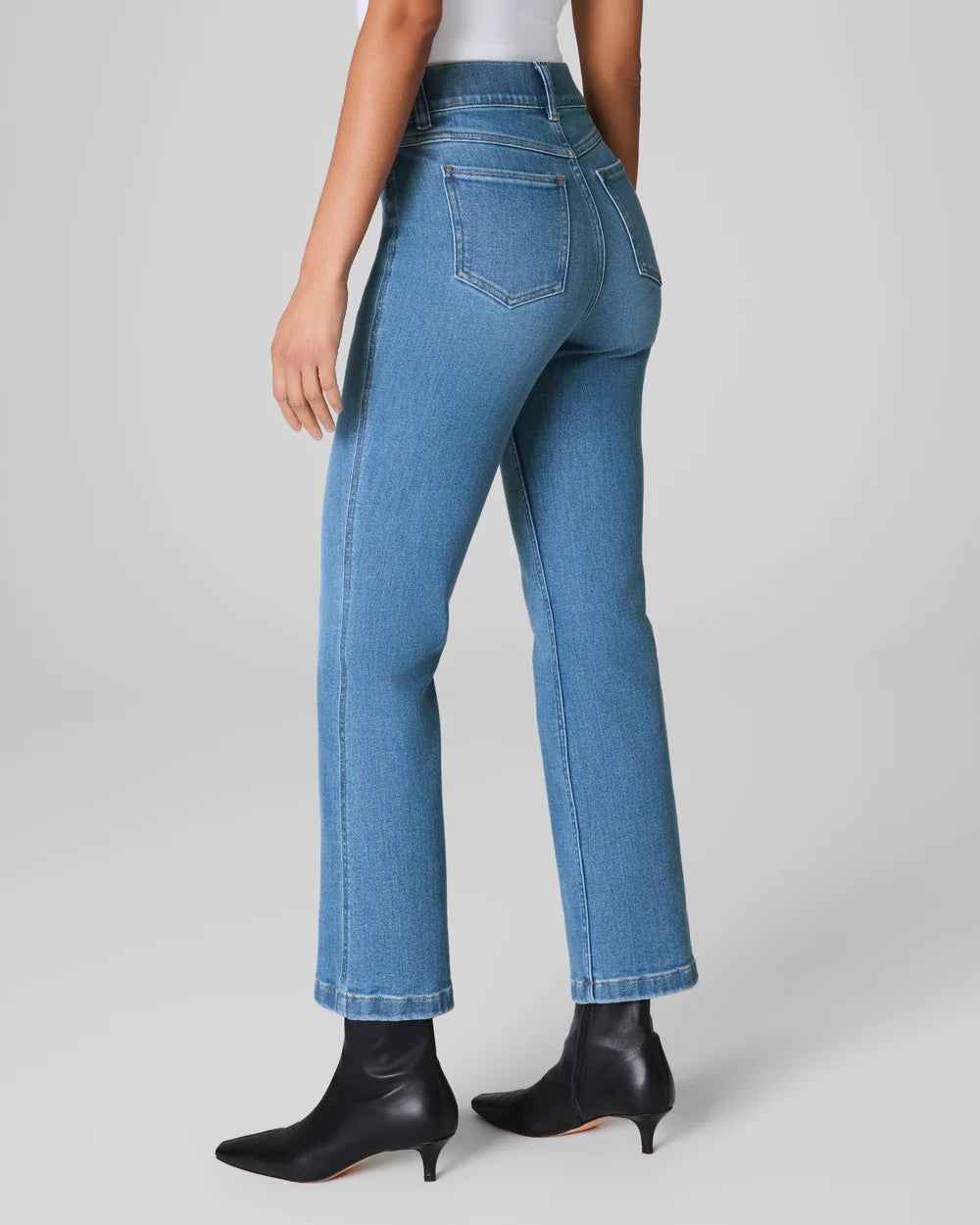 Spanx Kick Flare Jeans - Stonewashed Blue