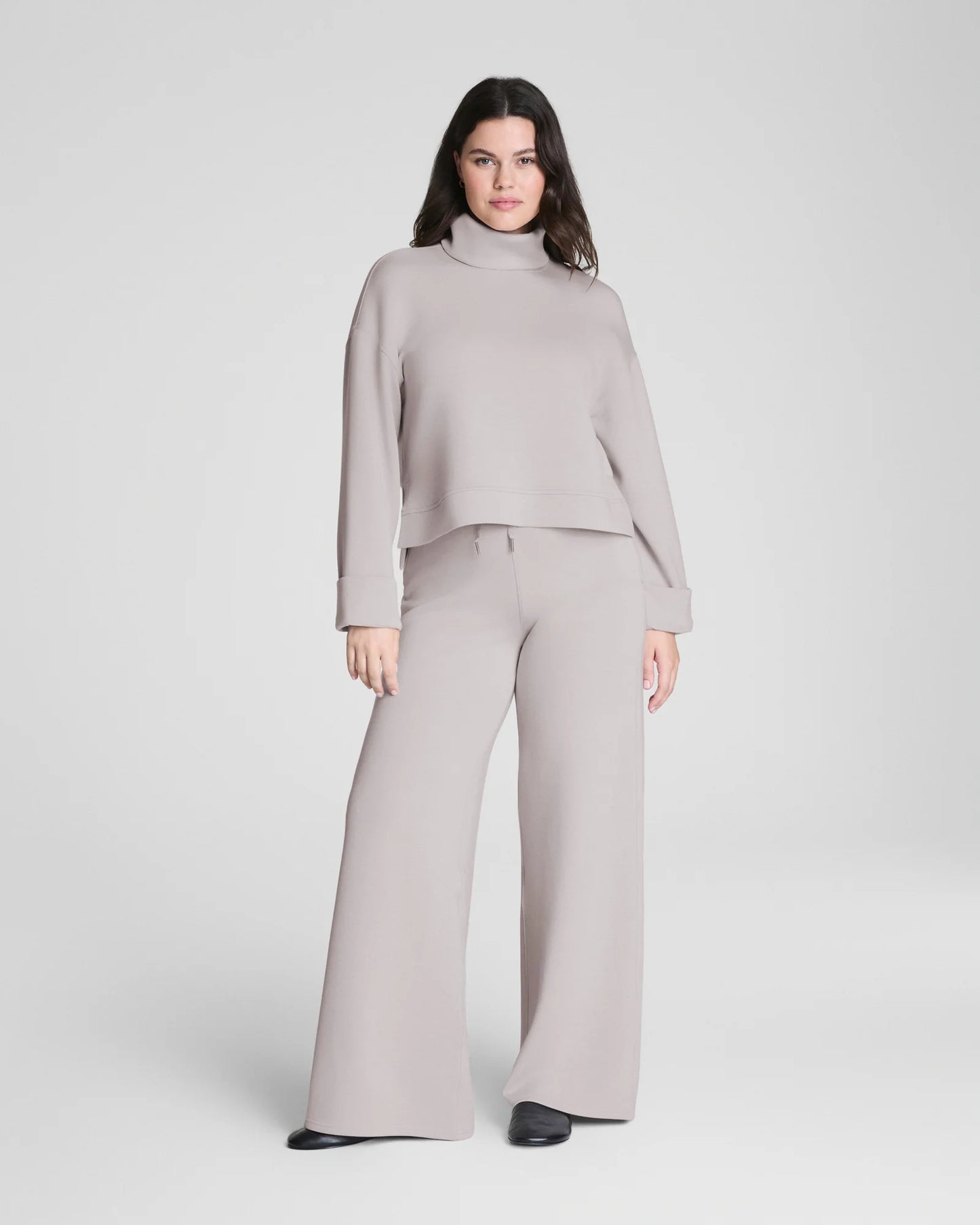 Spanx AirEssentials Turtleneck Top - French Grey