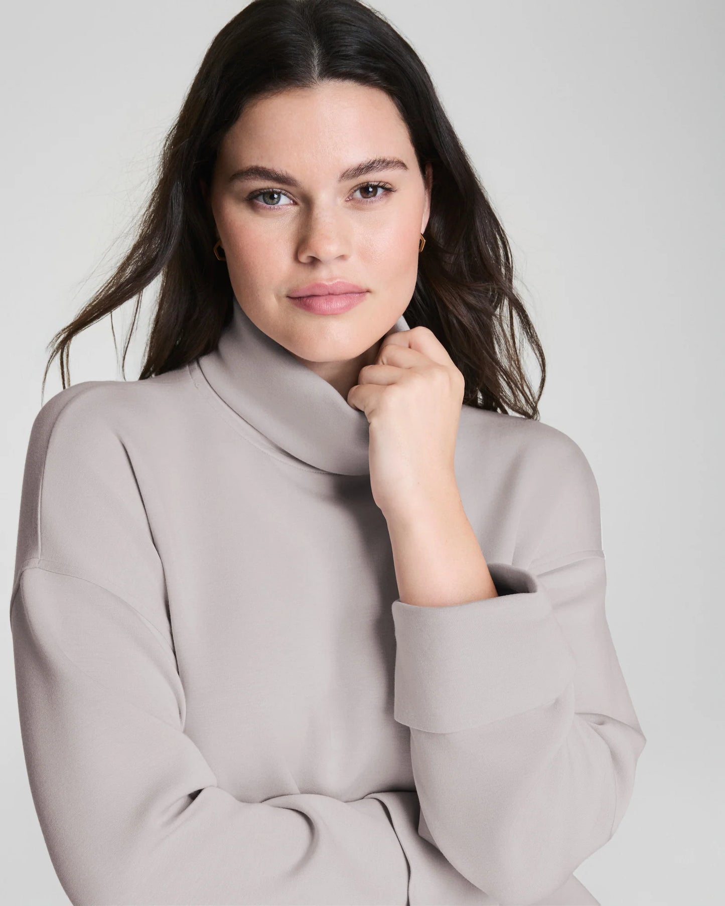 Spanx AirEssentials Turtleneck Top - French Grey