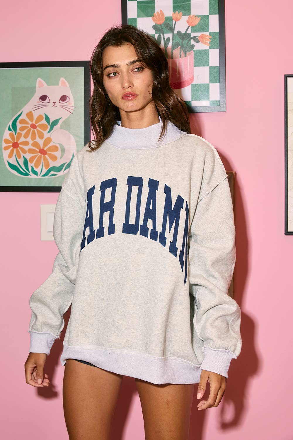 Auburn Reversible Sweatshirt - Heather Grey