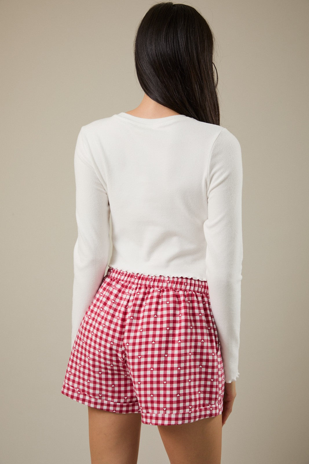 Heart Embroidered Top - White