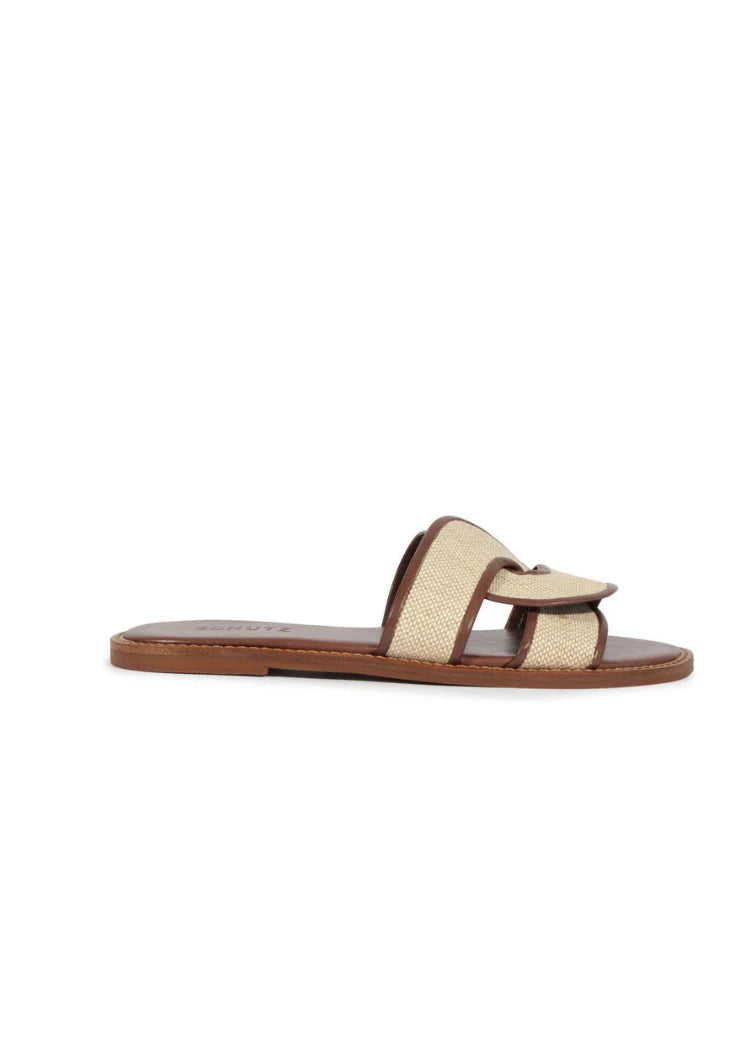 Rita Flat Sandal - Root Brown