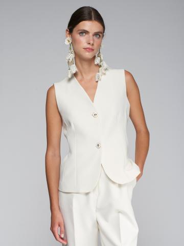 Eleanor Vest - White