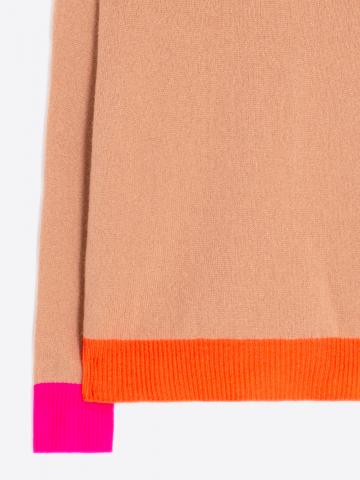 Polo Sweater - Orange/Pink