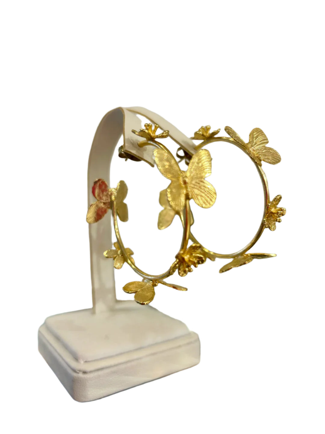 Butterfly Hoop Earrings