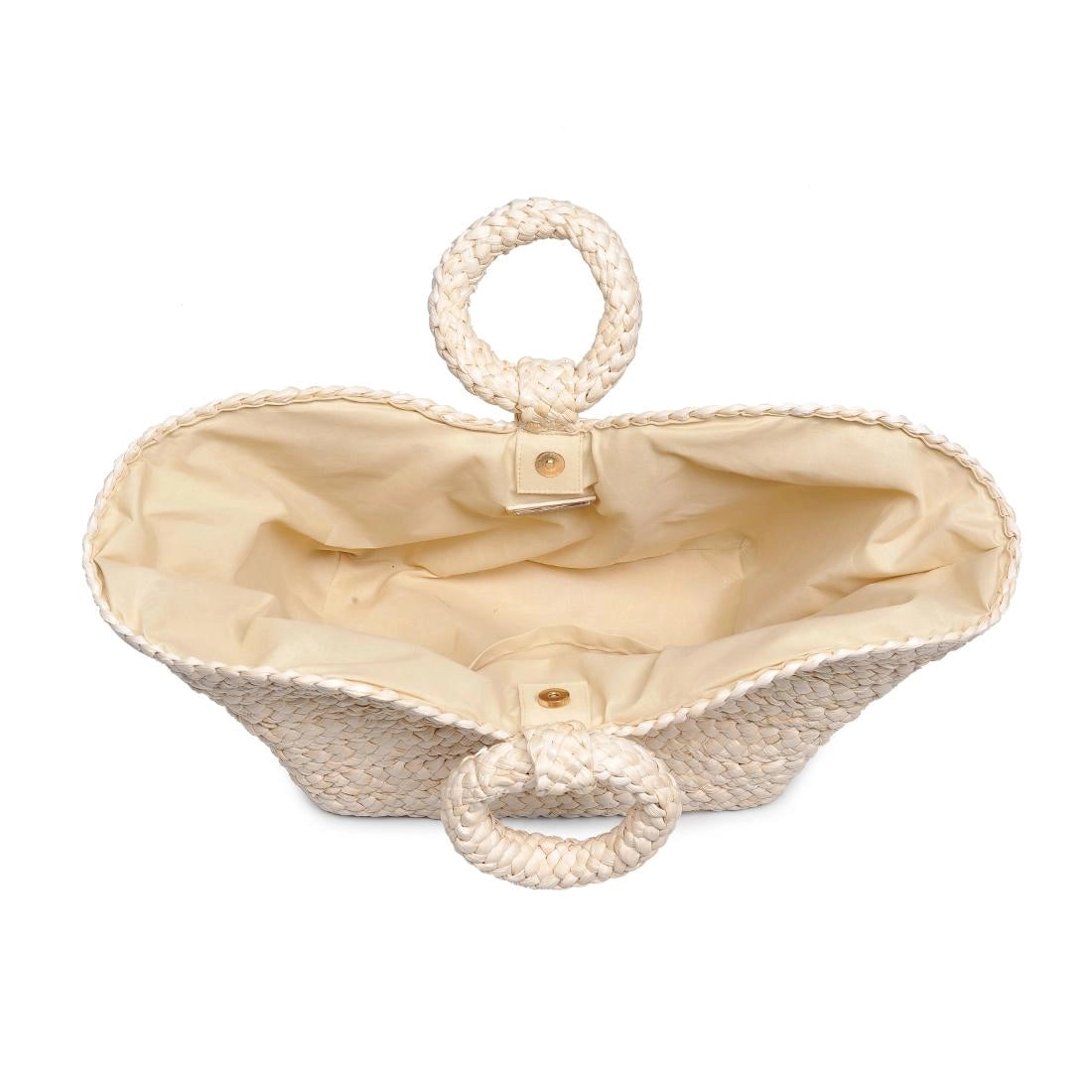Edith Ring Handle Tote - Ivory