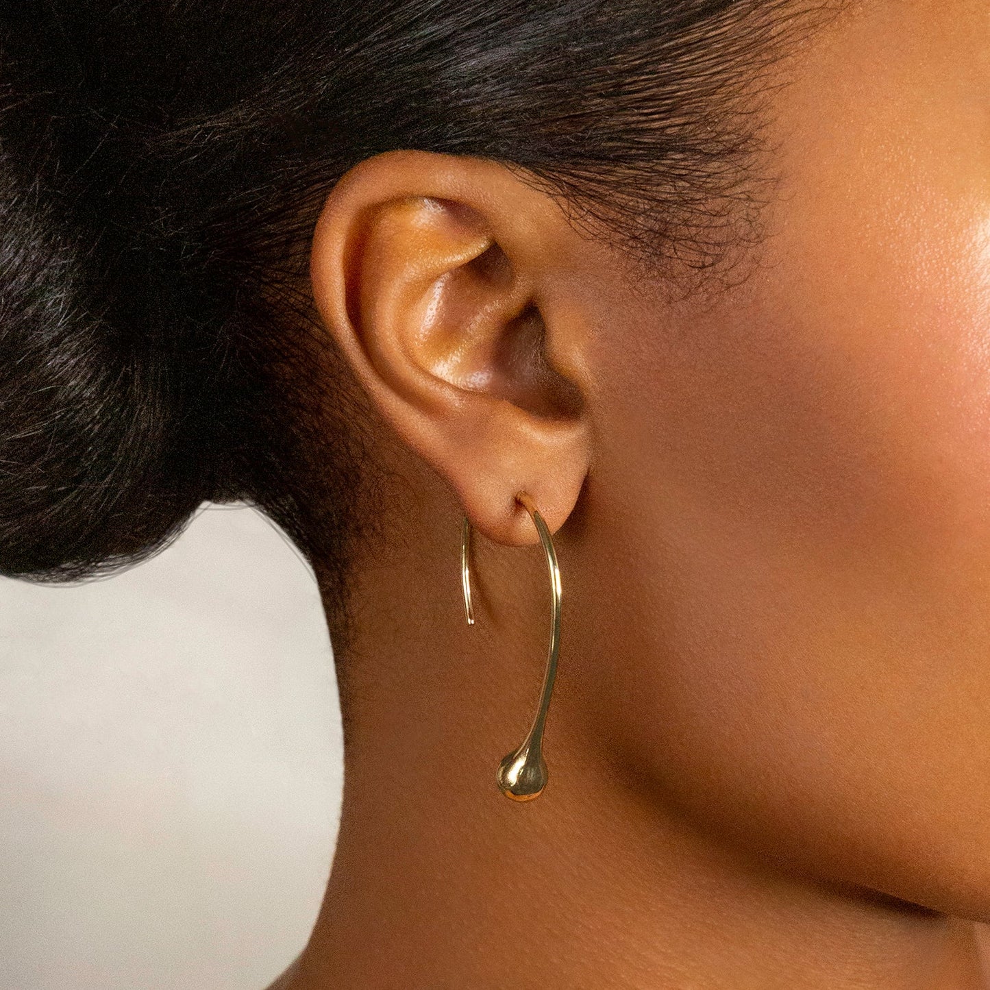 Teardrop Earring - Silver