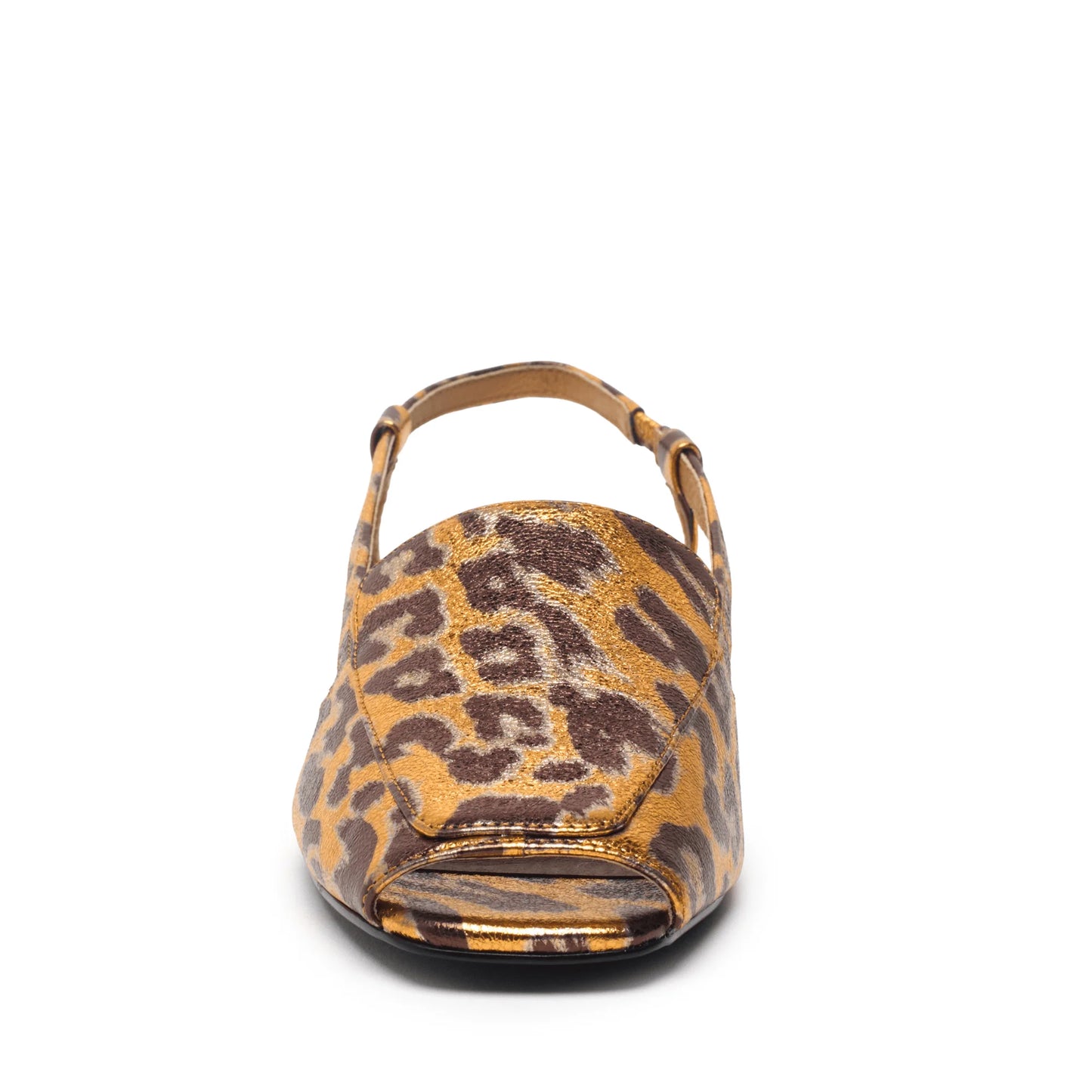 Monty Slingback Shoe - Gold Leopard