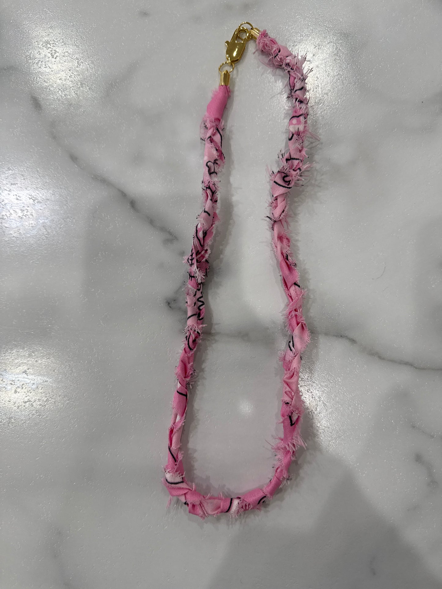 Bandana Braided Rope Necklace