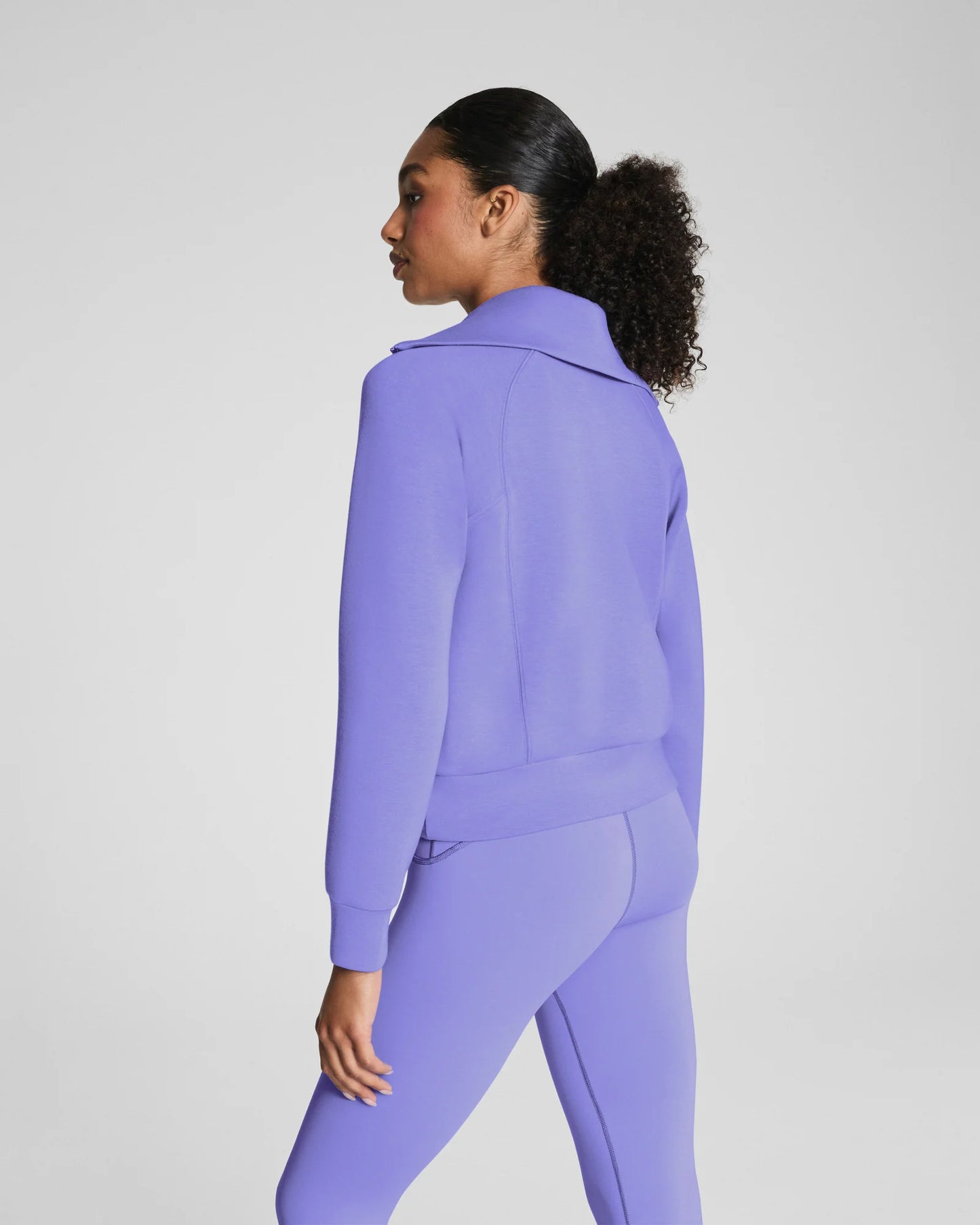 Spanx AirEssentials Half Zip Sweatshirt - Amethyst