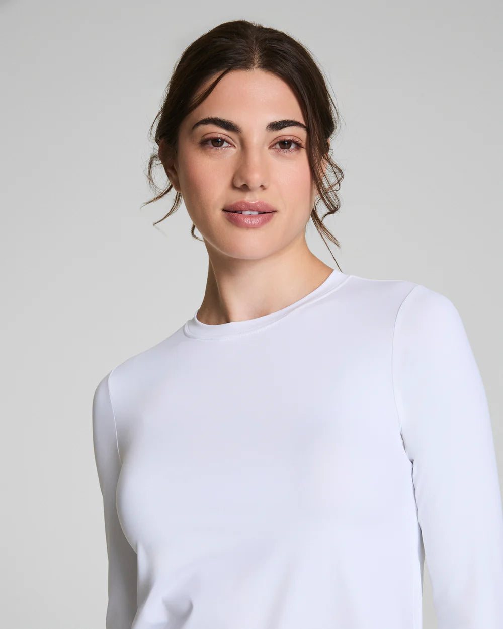 Spanx Activate Long Sleeve Top - Vivid White