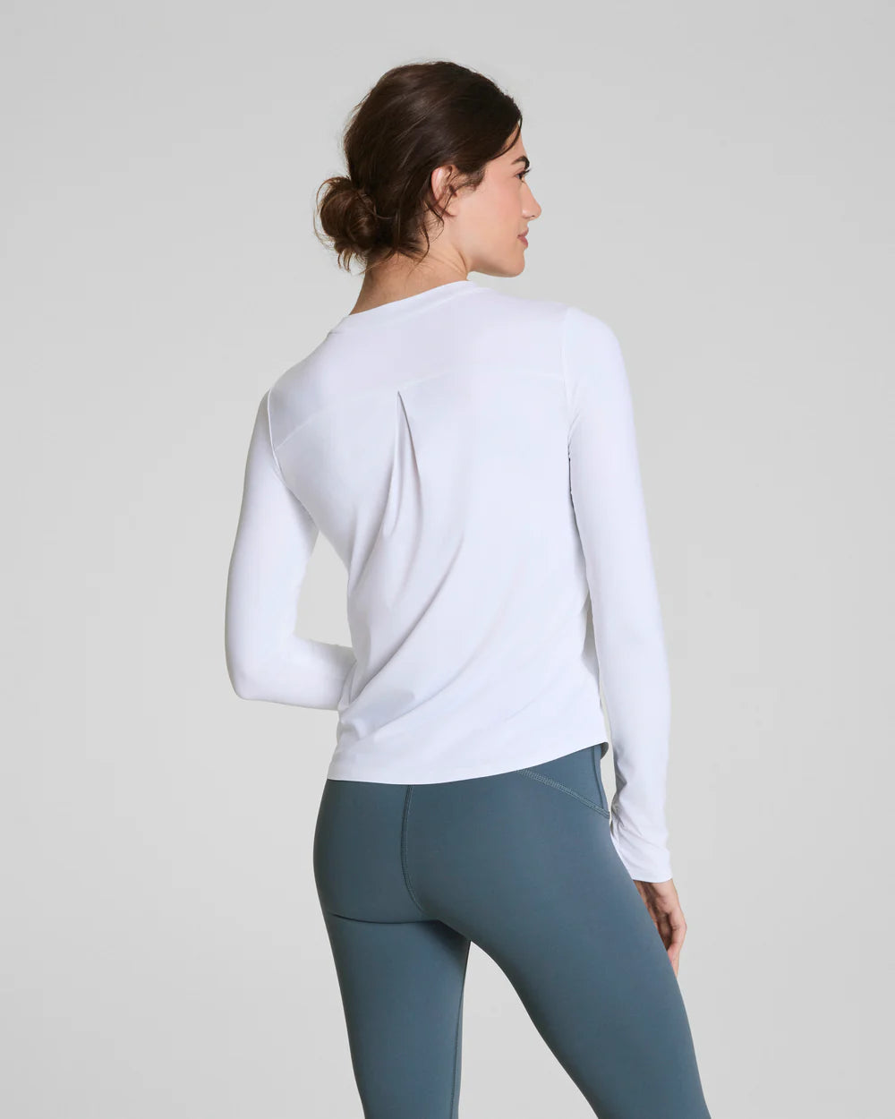 Spanx Activate Long Sleeve Top - Vivid White