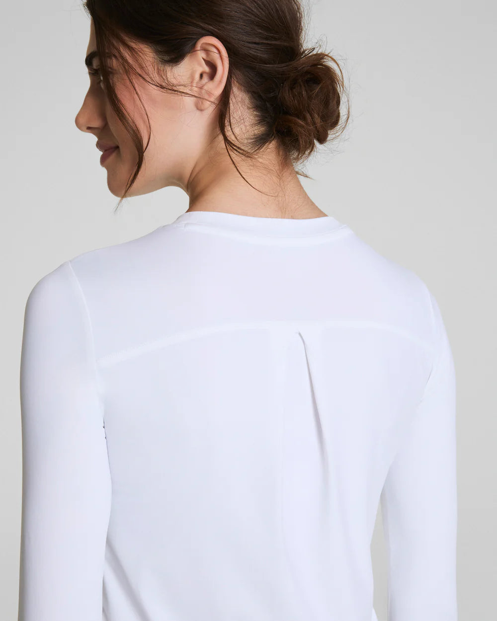 Spanx Activate Long Sleeve Top - Vivid White