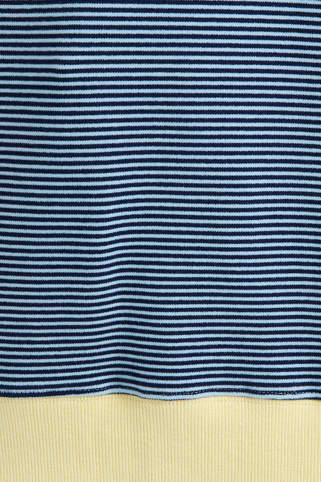 Round Neck Stripe Sweatshirt - Light Blue/Navy