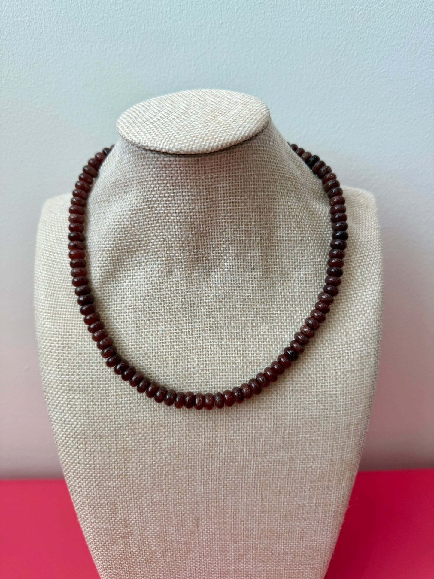 Gemma Necklace - Brown
