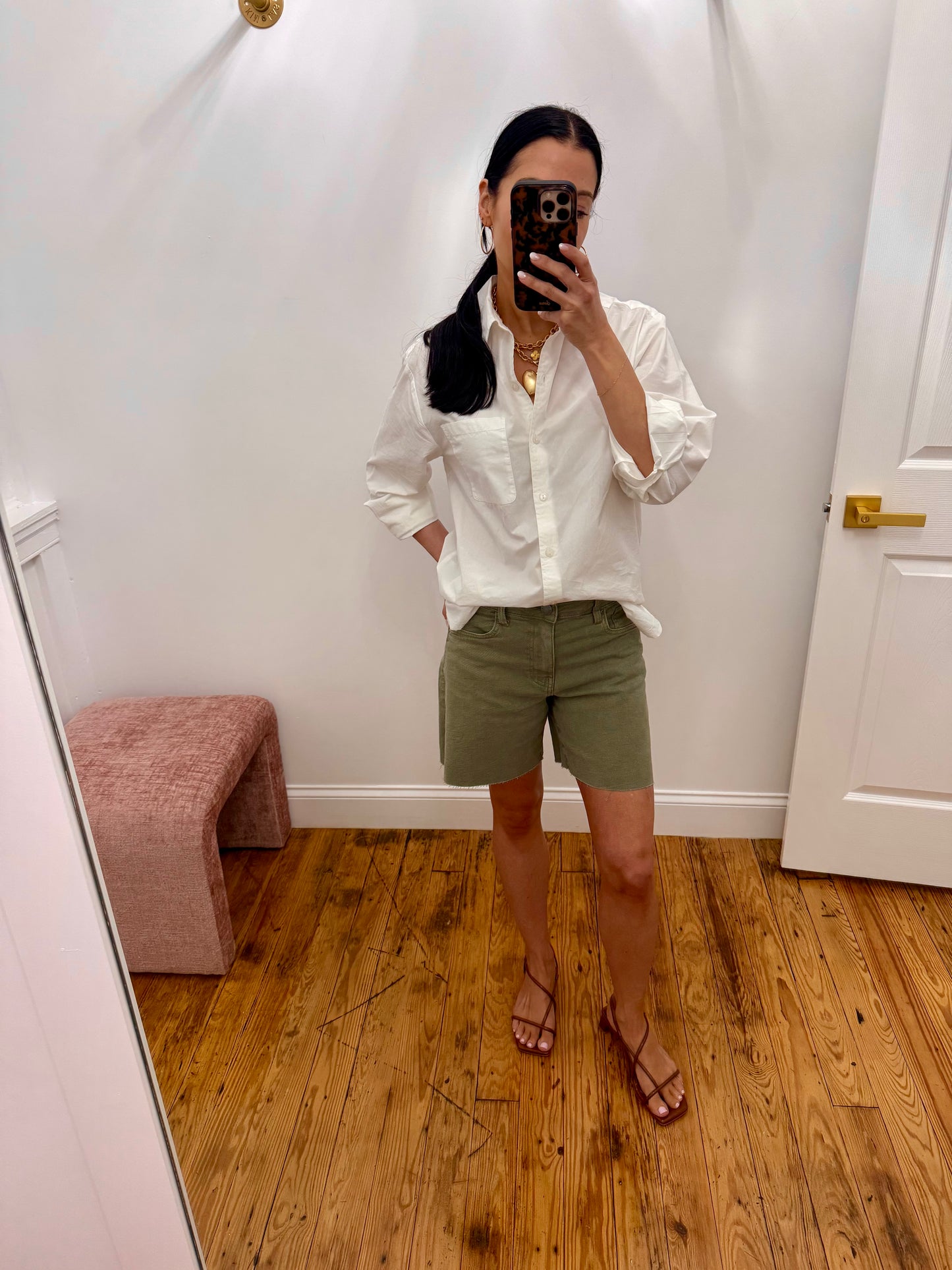 Hailey High Rise Short - Dark Sage