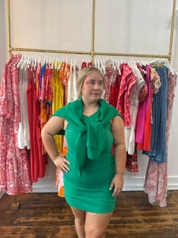 Spanx Get Moving Zip Front Dress - Field Green