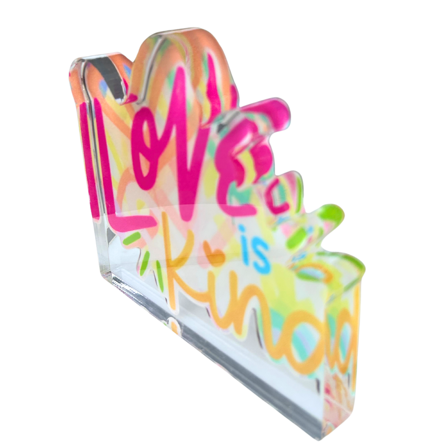 “Love is Kind” Acrylic Shelfie: Large