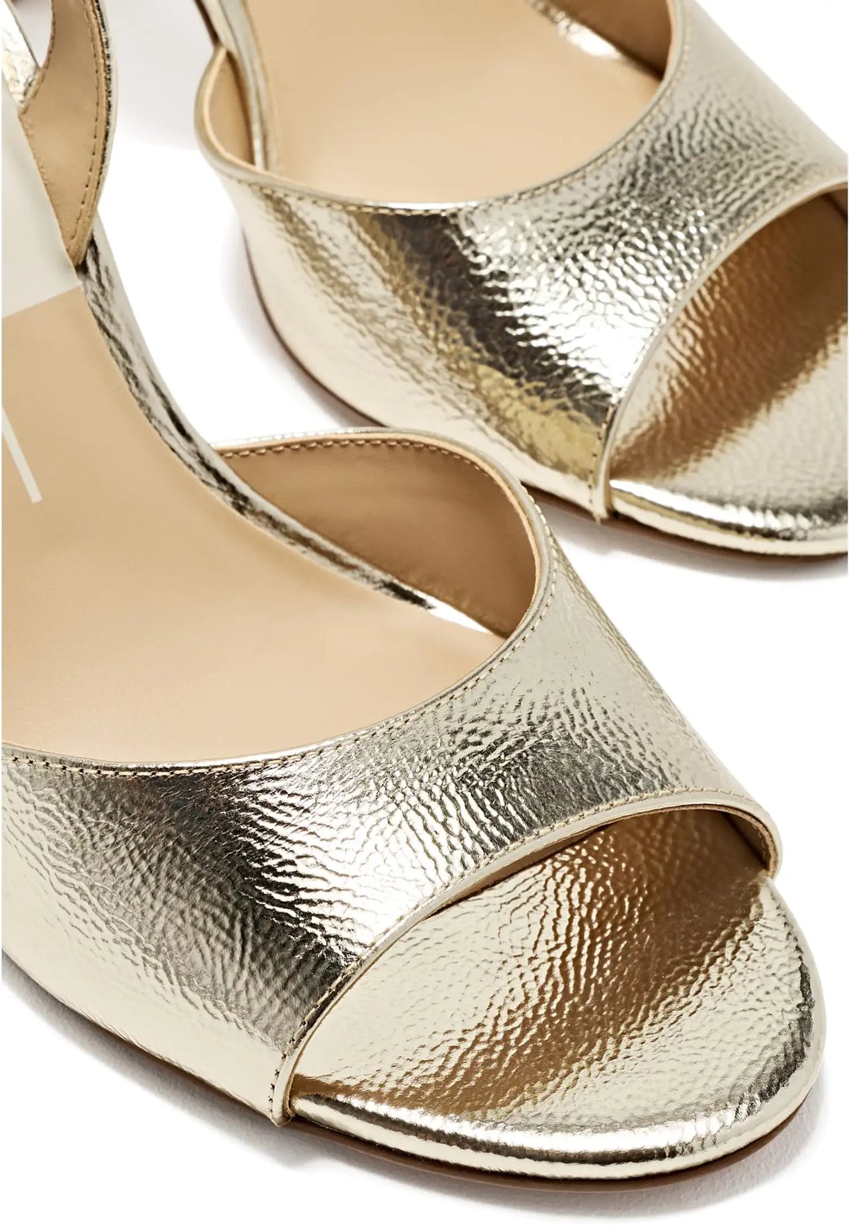 Raily Sandal - Platinum Crinkle Patent