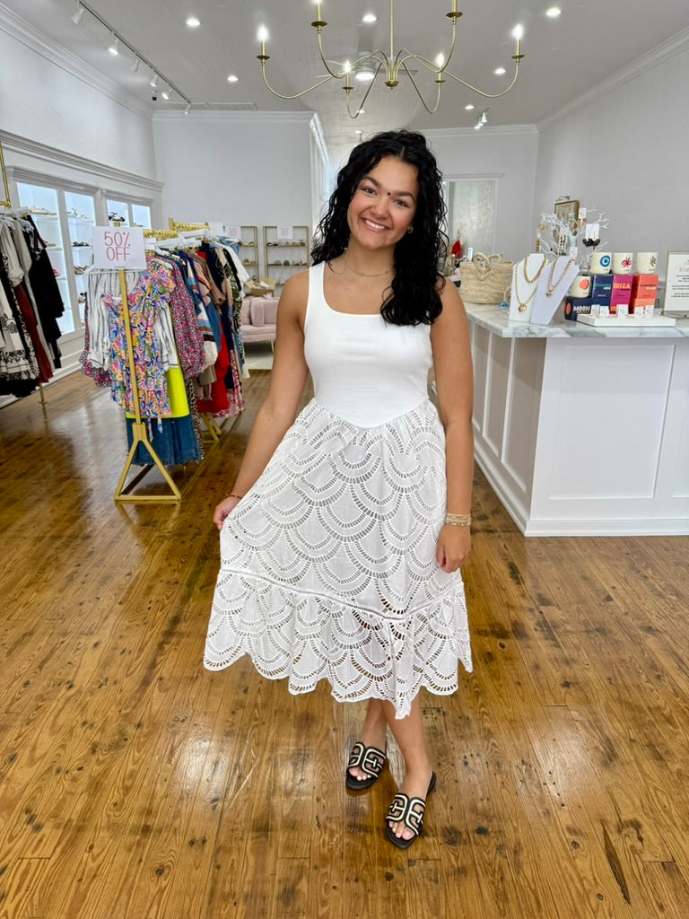 Giselle Dress - White