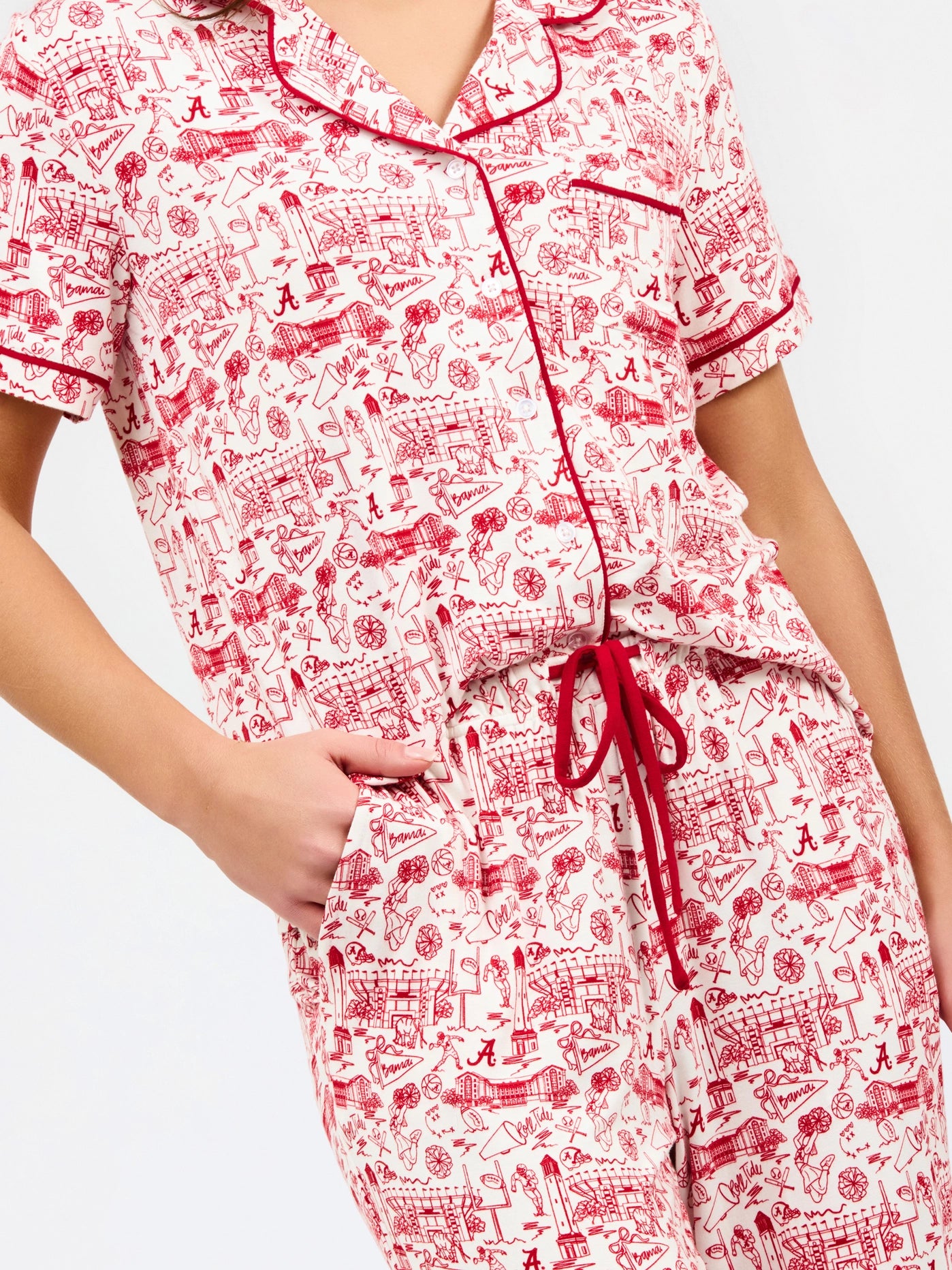 Charlotte Pajamas - Team Toile Alabama